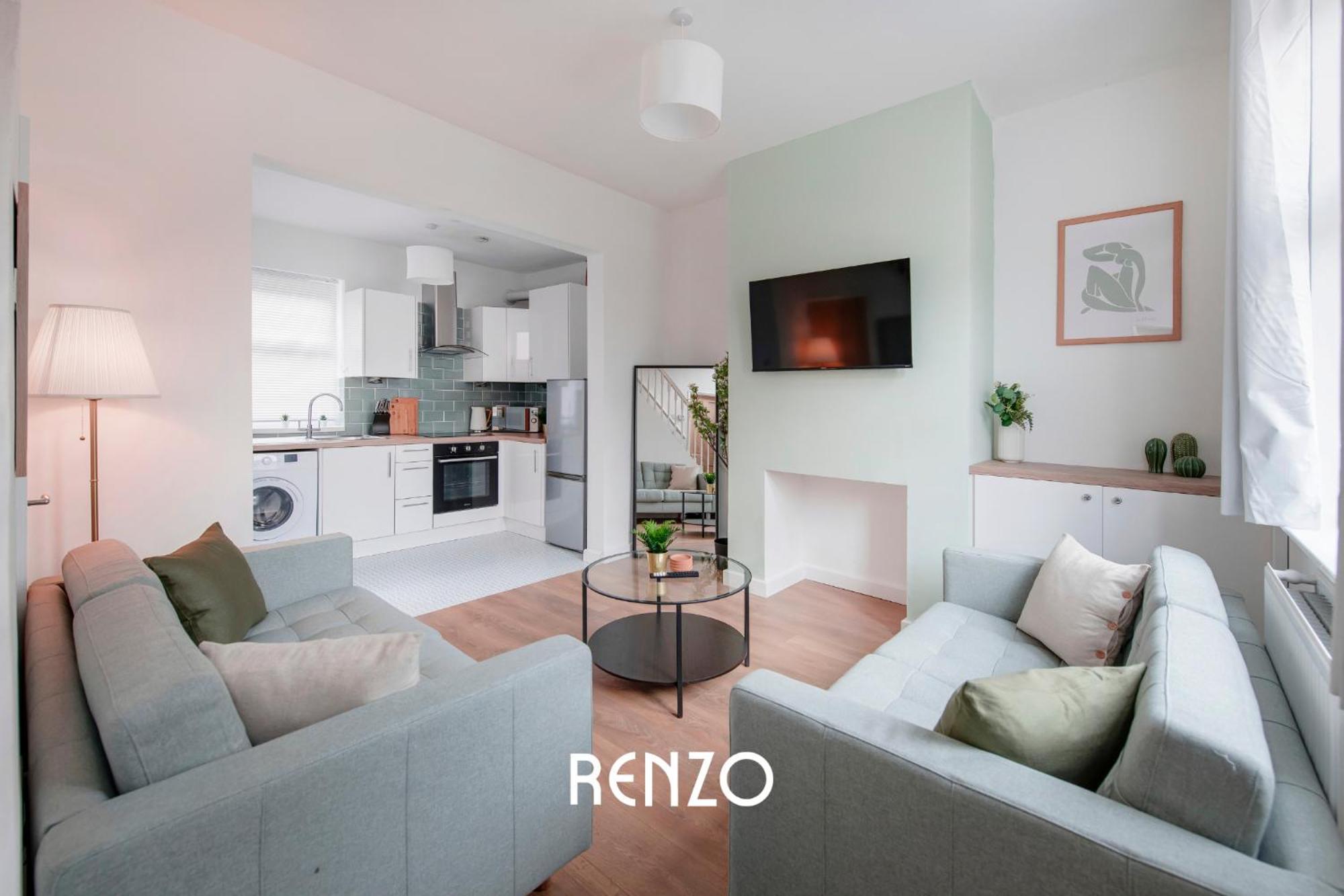 Apartamento Cosy And Inviting 3-bed In By Renzo, Sleeps 6, Perfect For Contractors! *